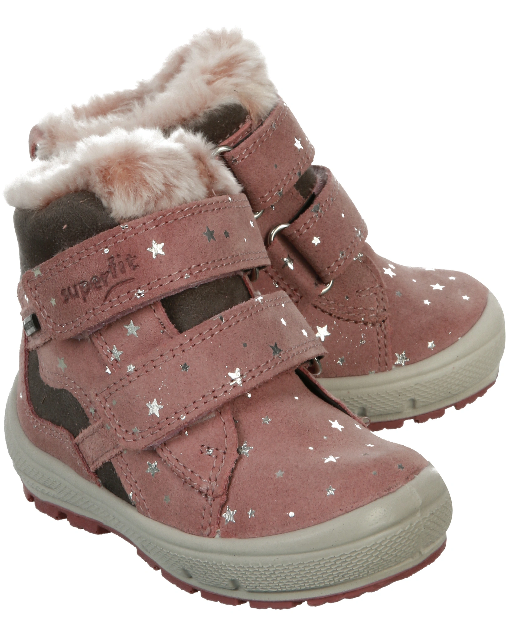 Klett-Boots GROOVY - STARS in rosa/grau