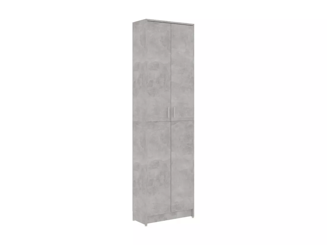 Garde-robe de couloir Gris béton 55x25x189 cm Bois d'ingénierie