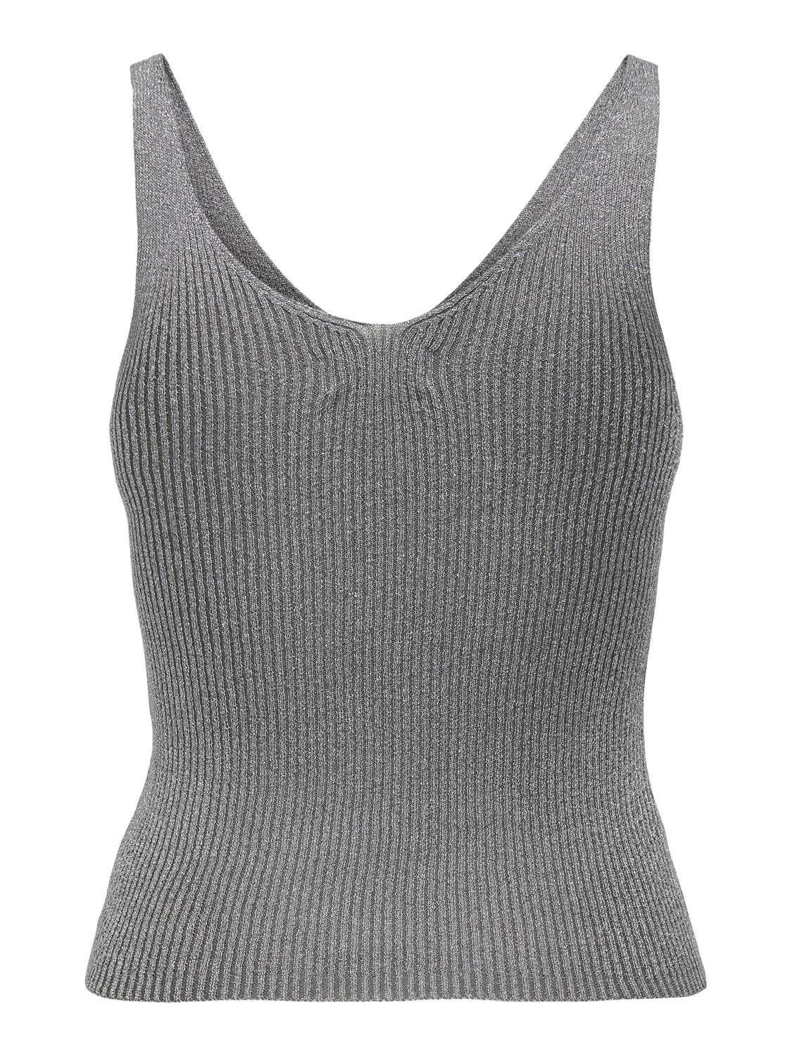 JDYBODILLA Gestricktes Oberteil Gunmetal