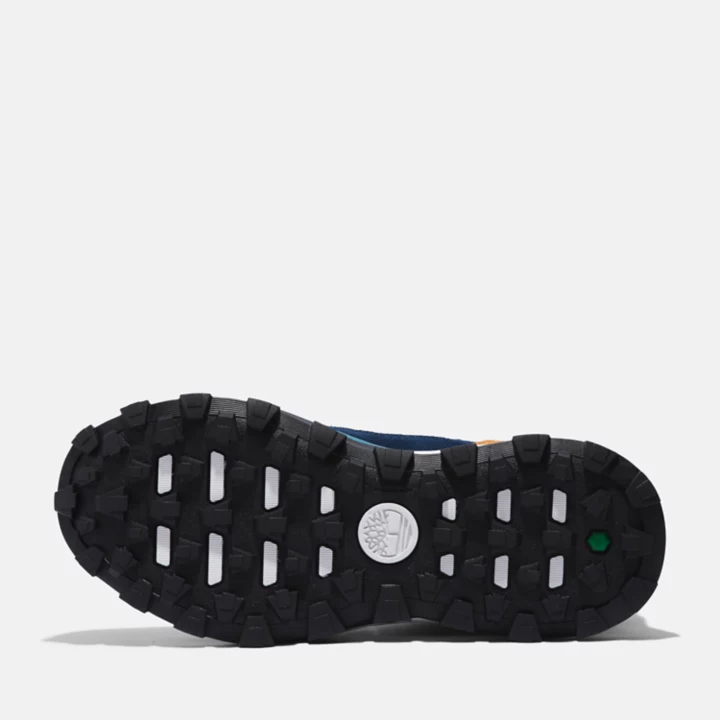 Bota de caminhada impermeável Trail Trekker para jovens na cor azul marinho.