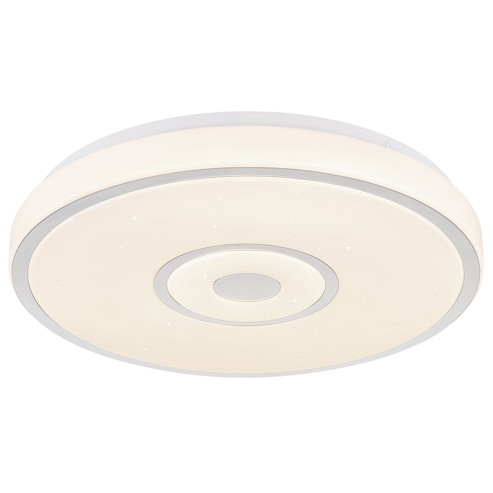 LED-Deckenleuchte - weiß - Chrom - 38 cm