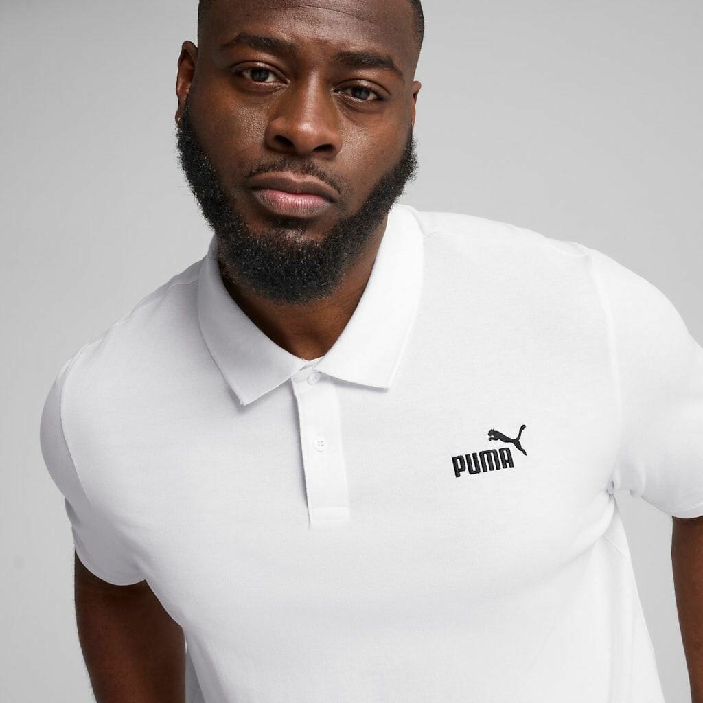 PUMA<br>Polo em algodão piqué essencial
