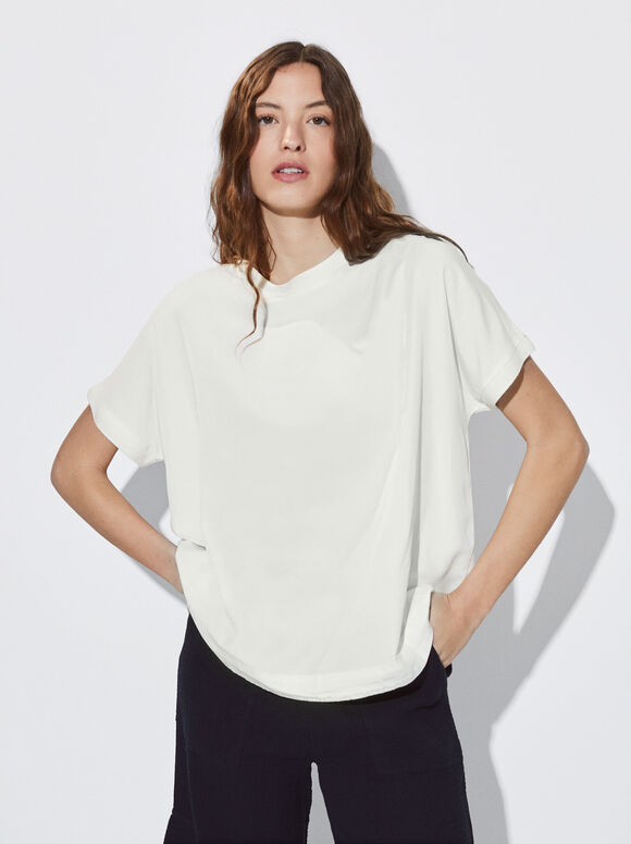 Camiseta Lyocell - Crudo