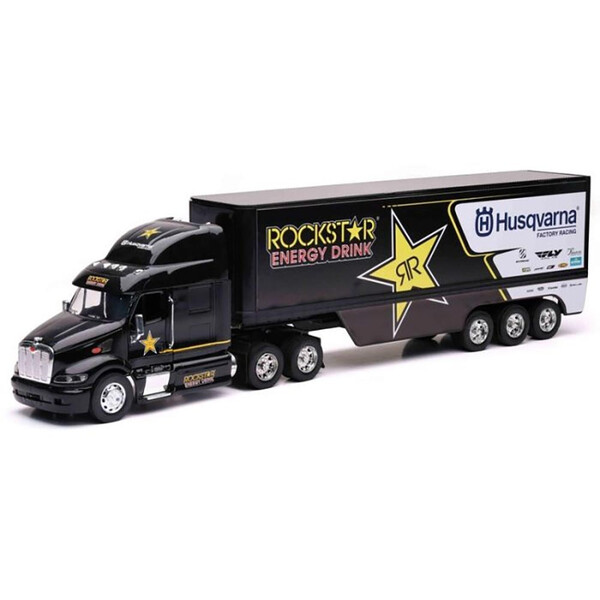 New Ray - Maquette camion 1/32 Team Rockstar Husqvarna Noir / Jaune / Blanc