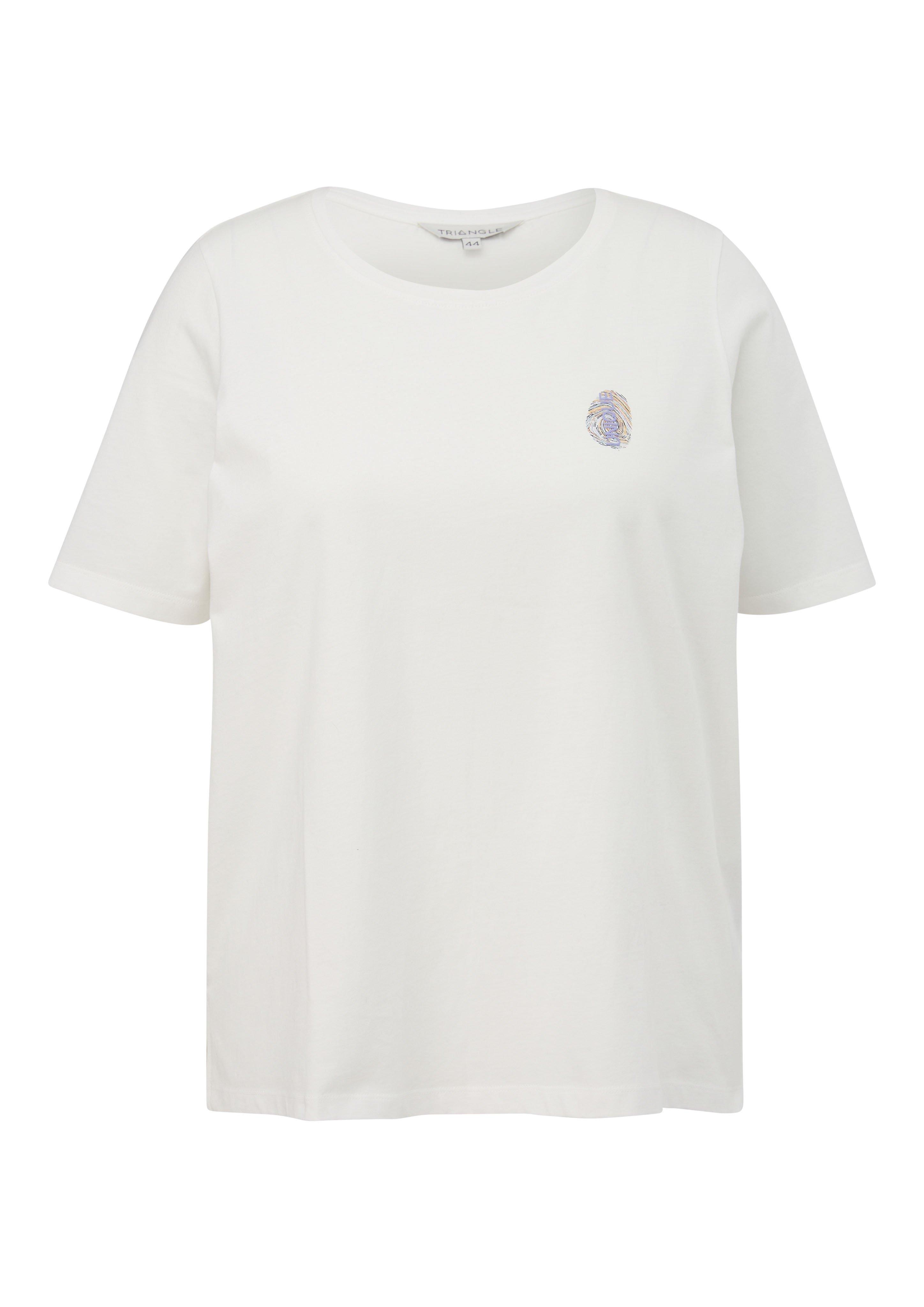 T-Shirt mit Rundhals und kleinem Print