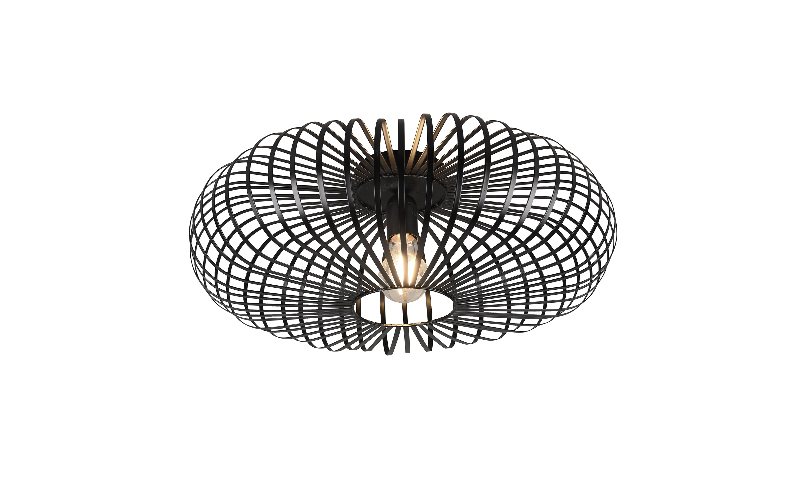 Deckenleuchte Johann, schwarz matt, 50 cm