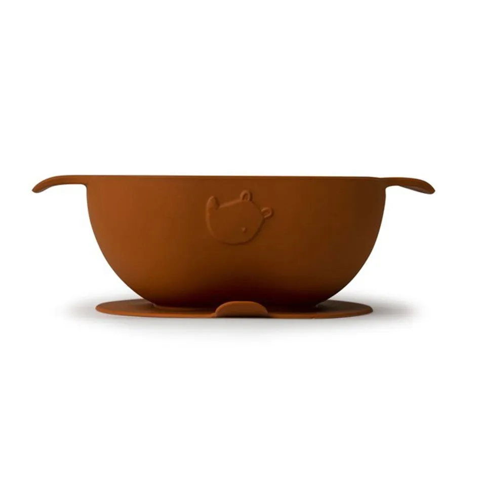 Loulou Lollipop Bol + Cuillère en silicone - Ginger