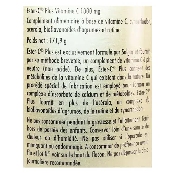 Solgar Ester-C Plus 1000 90 comprimidos
