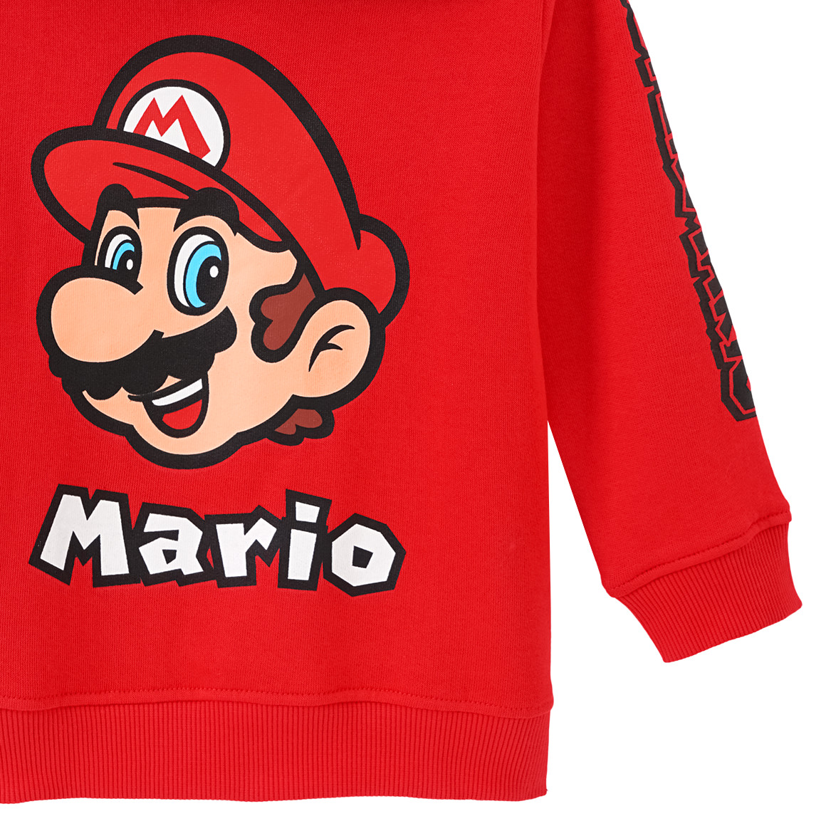 Topolino Super Mario Hoodie mit Print rot