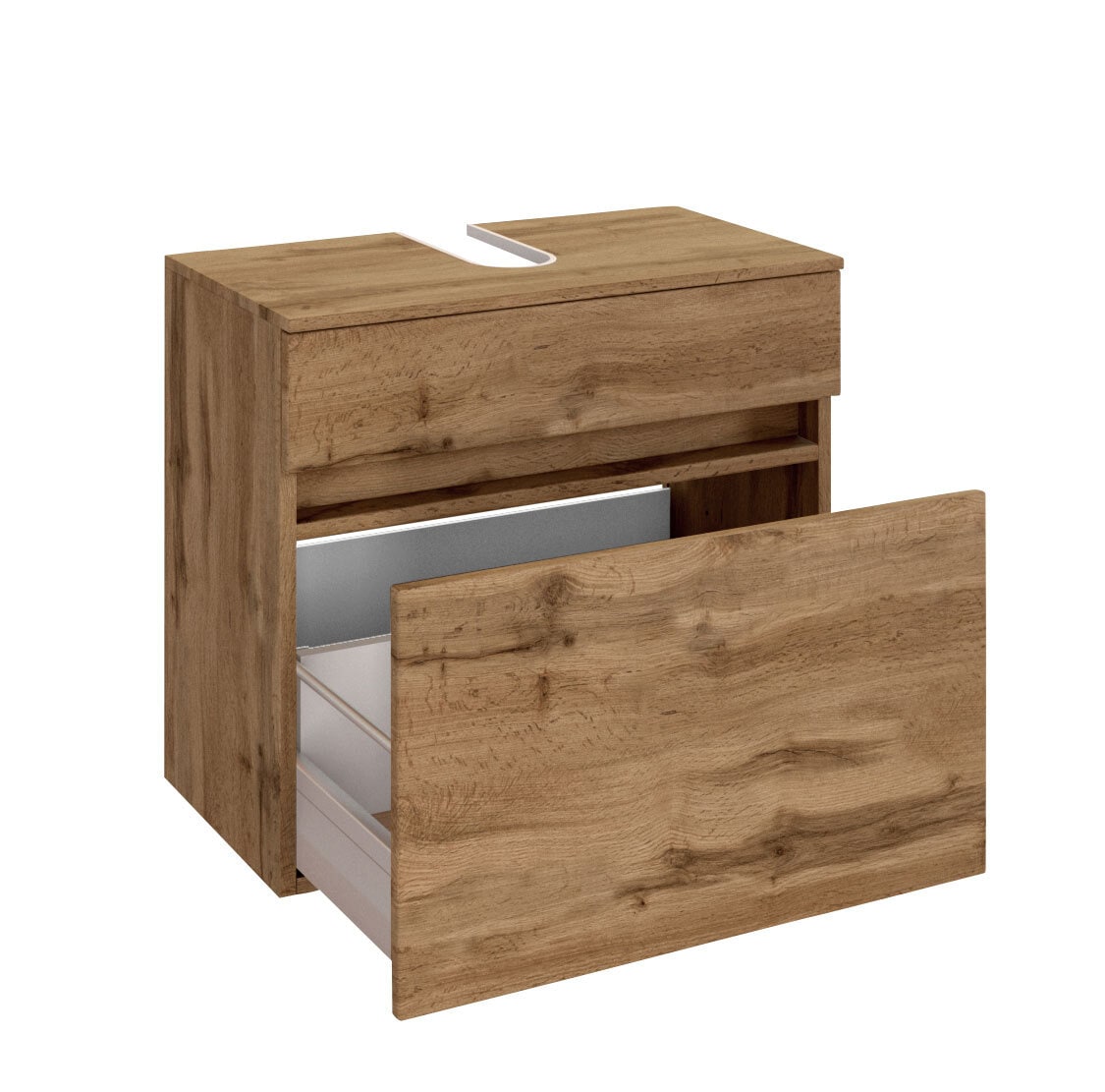 Waschbeckenunterschrank BAABE 60 x 55 cm Wotan Eiche