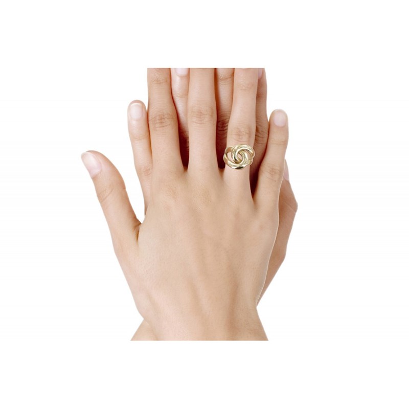 Bague Plaqué Or Entrelacée