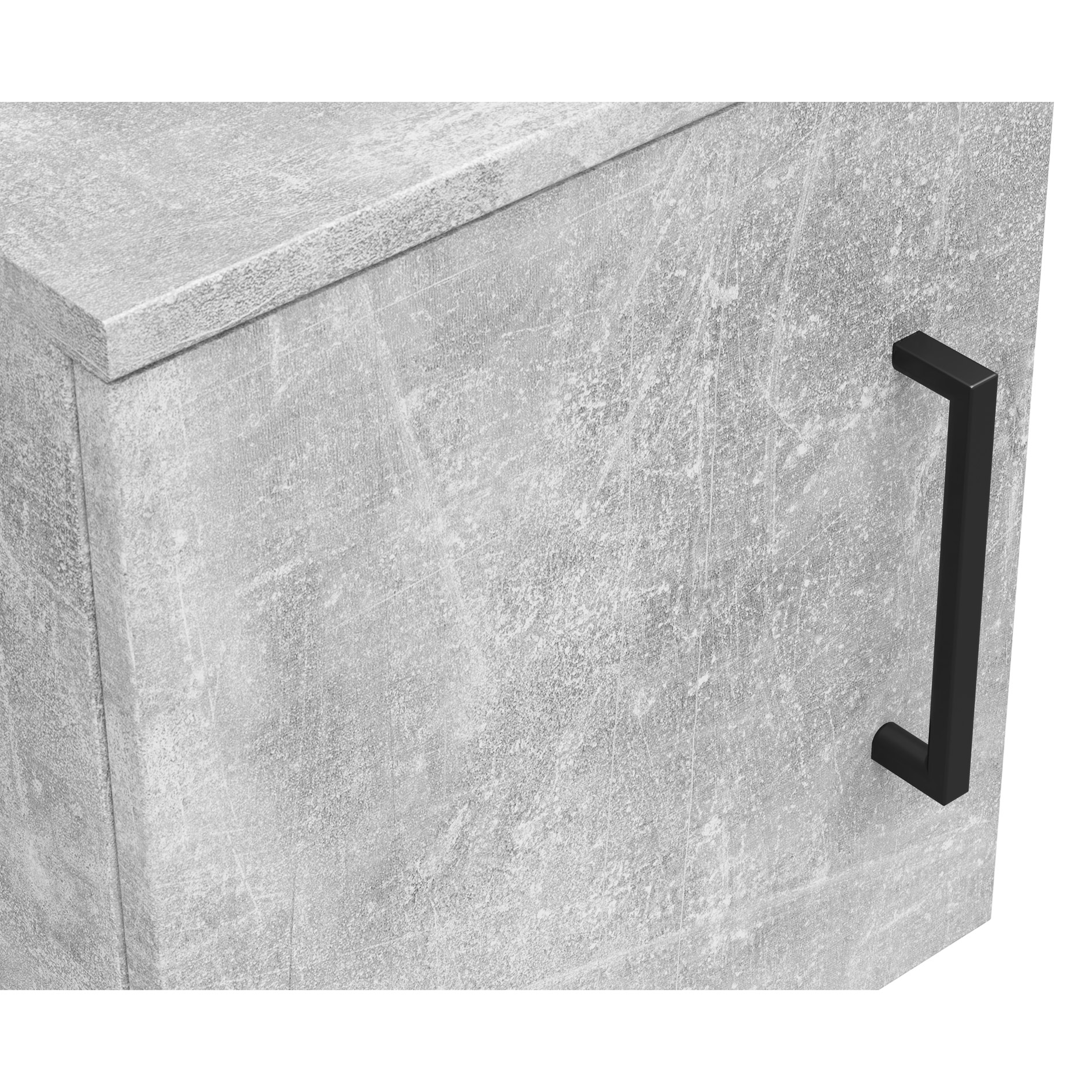 Aufsatzelement - auch hängend verwendbar - Betonoptik - Breite 30 cm