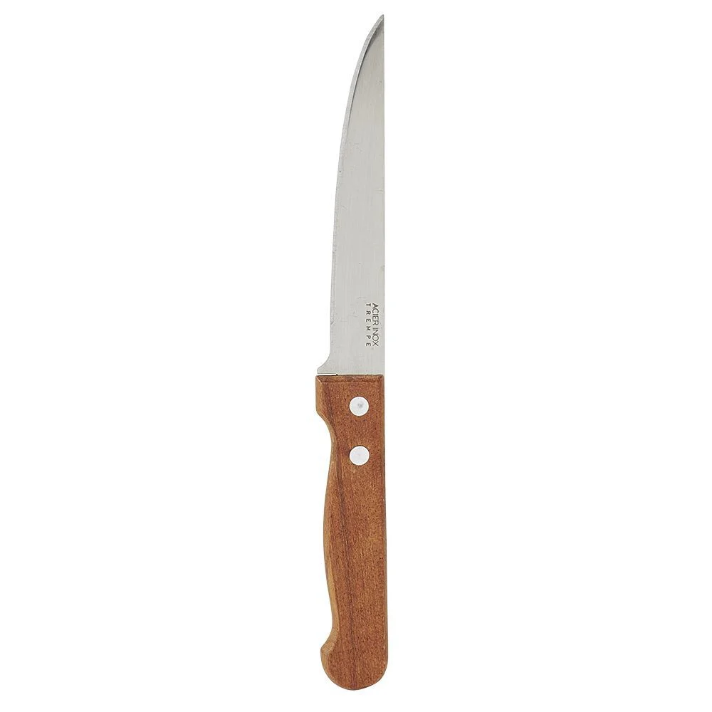 Couteau à grillade manche bois bubinga lame inox 11 cm