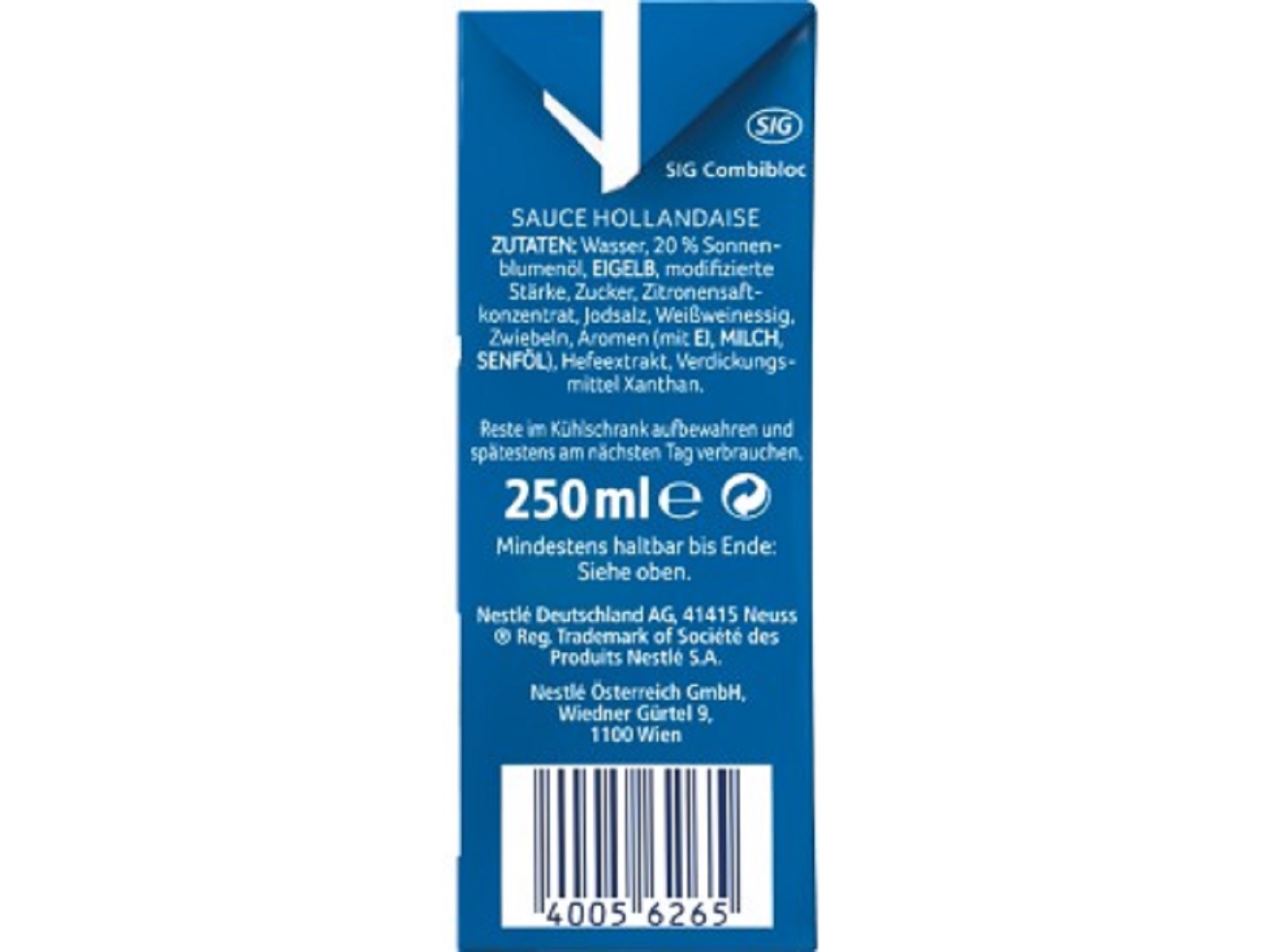 MOLHO HOLLANDAISE THOMY 250ML
