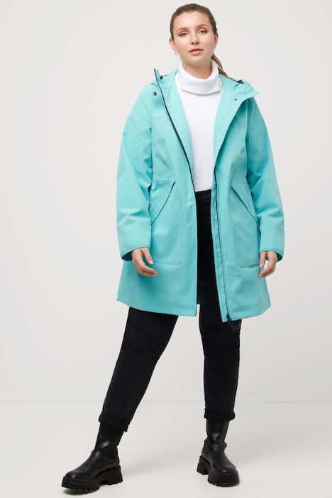 HYPRAR Funktionsjacke, Kapuze, wasserdicht, 2-Wege-Zipper