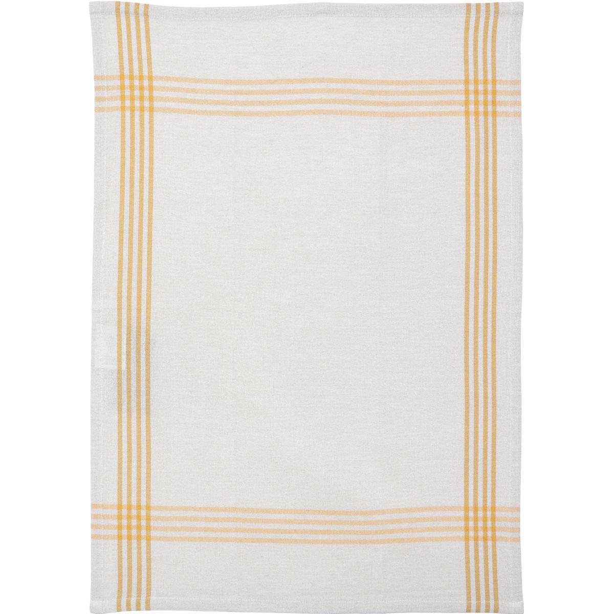 TORCHON OSCAR 50X70CM COTON POLYESTER JAUNE