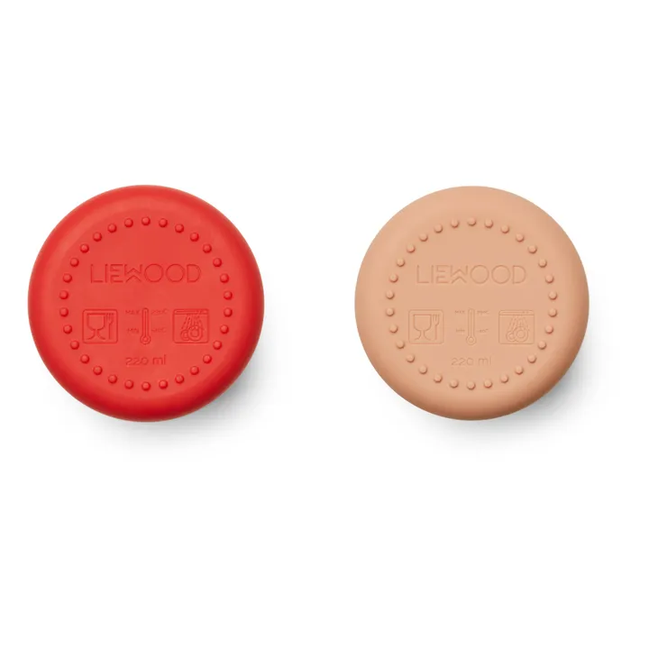 Liewood Gobelets Ethan en silicone - Set de 2 | Rouge