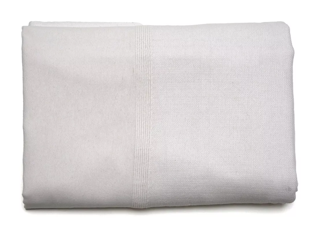 Dessus de lit ZAGORA pur coton 250 g/m² 260x240 cm blanc neige