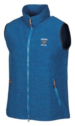 Ivanhoe Gilet sans manches Elton Full Zip Bleu électrique pour homme en laine-Bleu