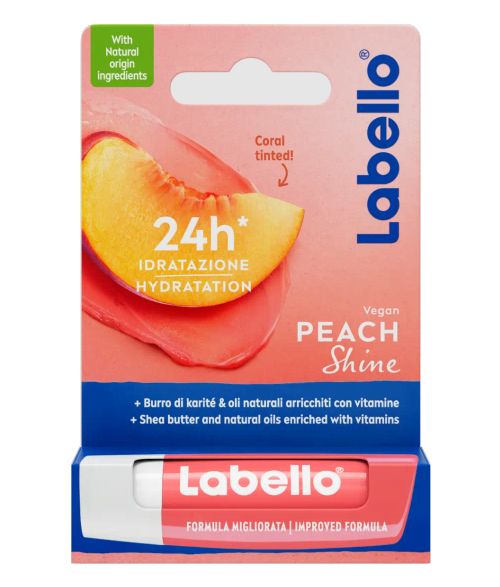 Labello Fruity peach shine (1 stuk)