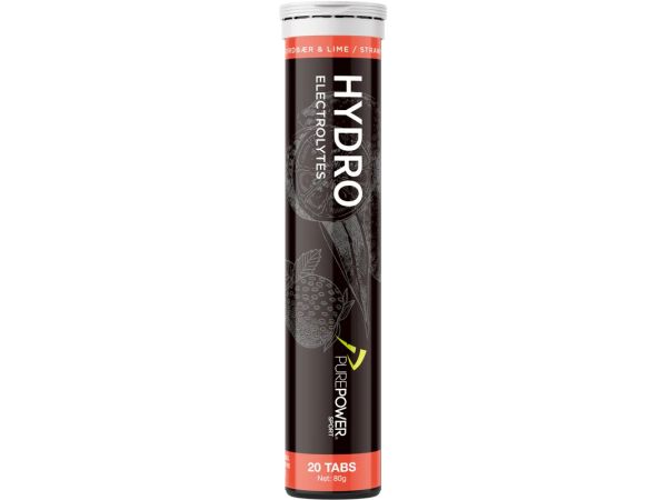 PurePower Electrolyte Tabs, Jordbær/Lime