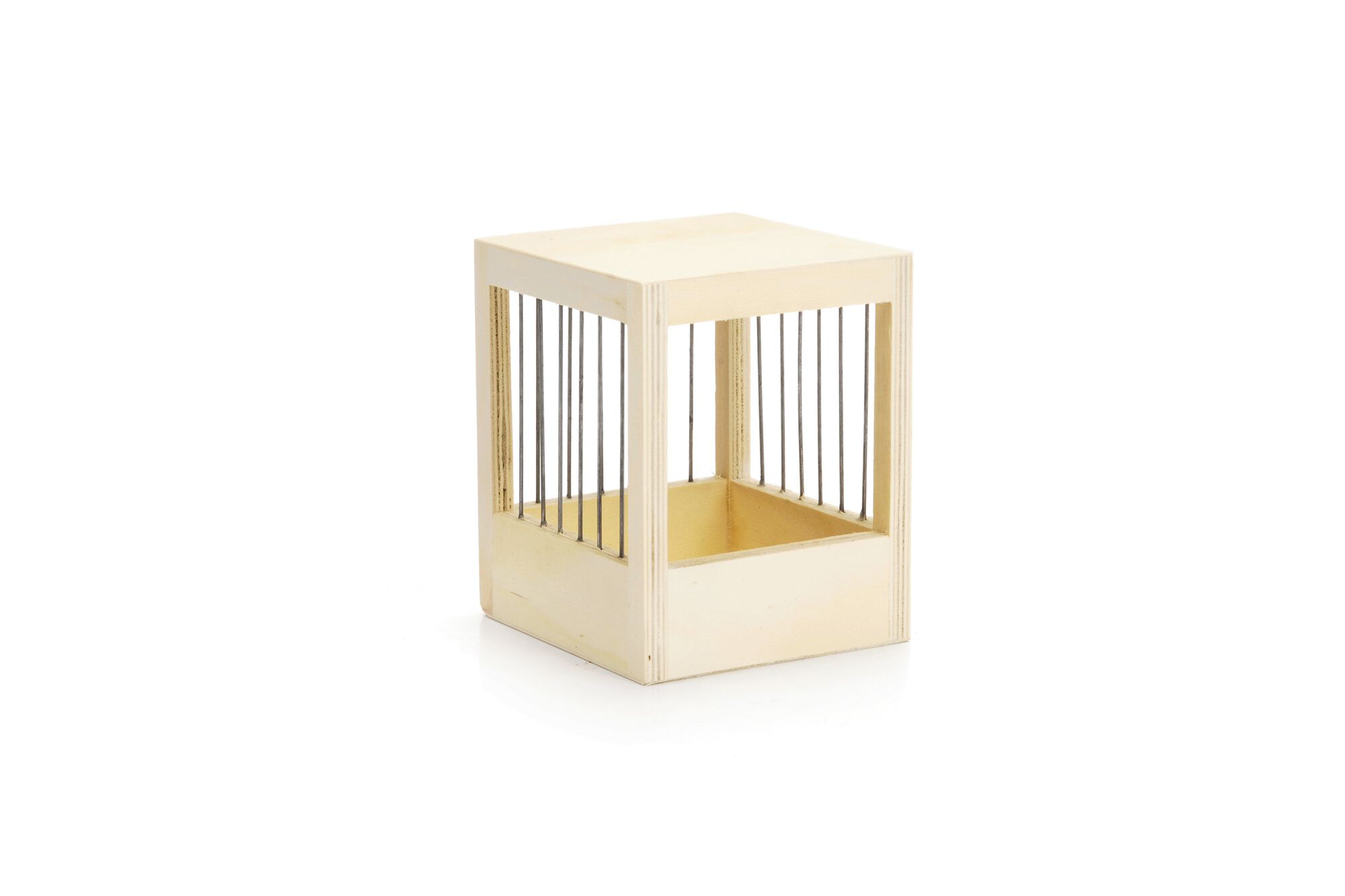 Beeztees Broedkastje Gespijld - Vogel accessoires - Bruin - Klein
