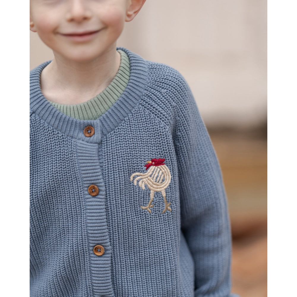 Køb Hanevild Blue Blizzard Kaj Cardigan