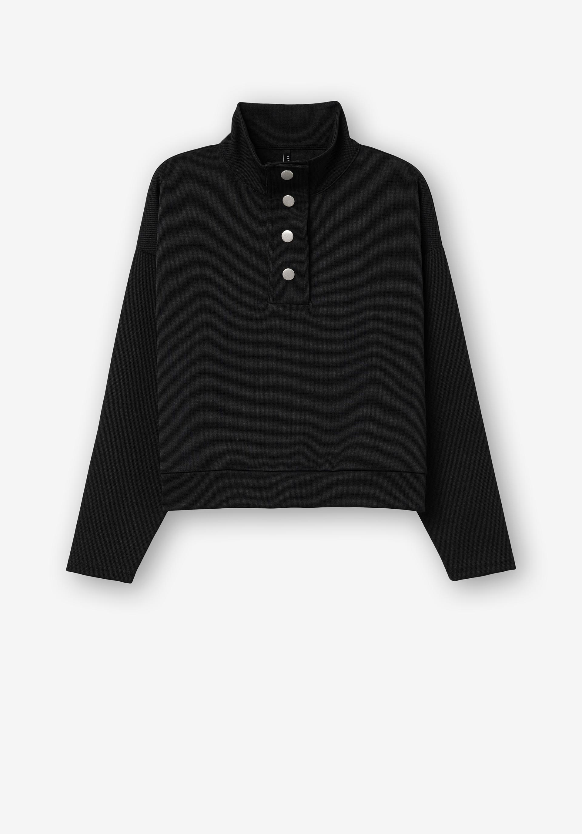 Sweatshirt Piqué com Molas