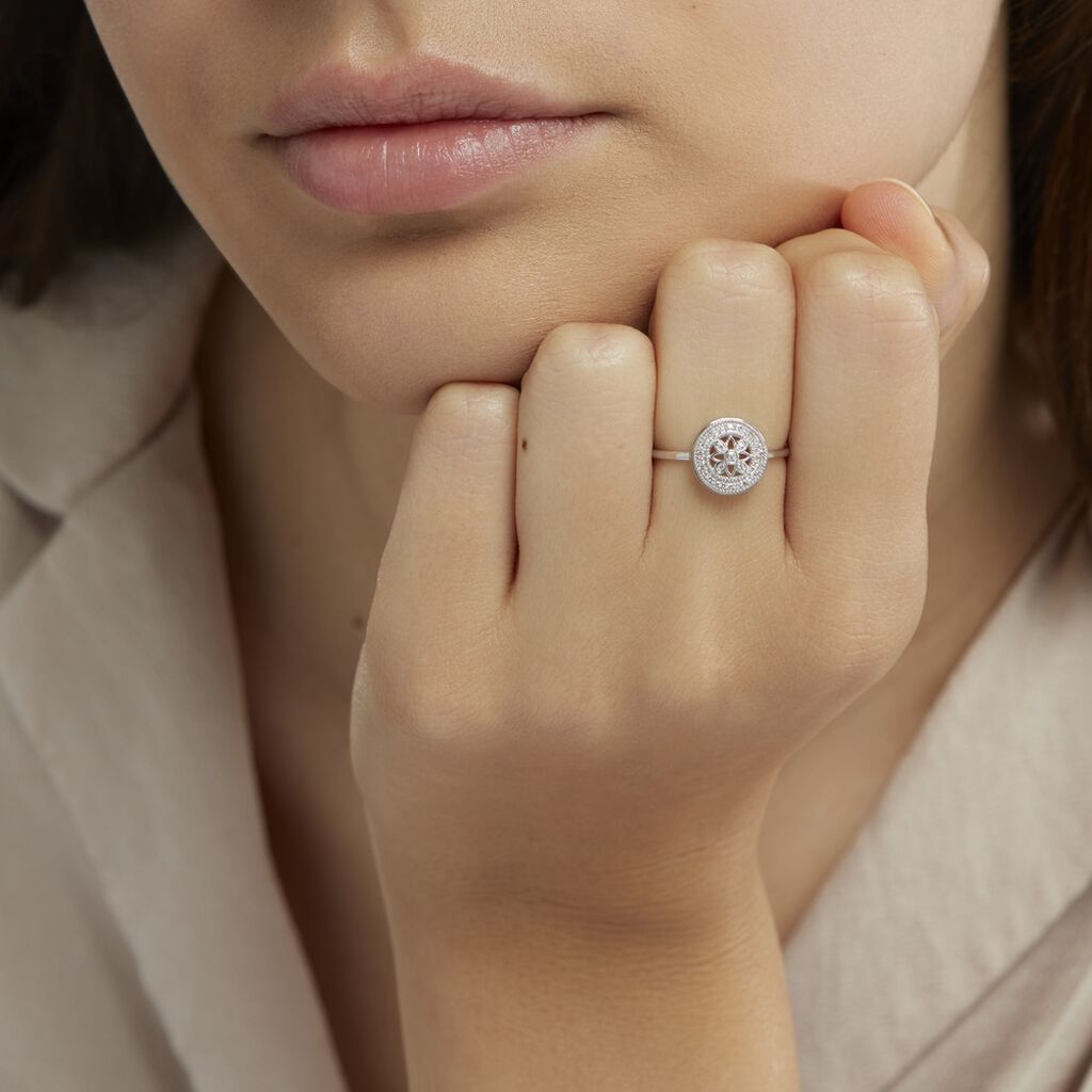 Bague Elfidiane Or Blanc Diamant