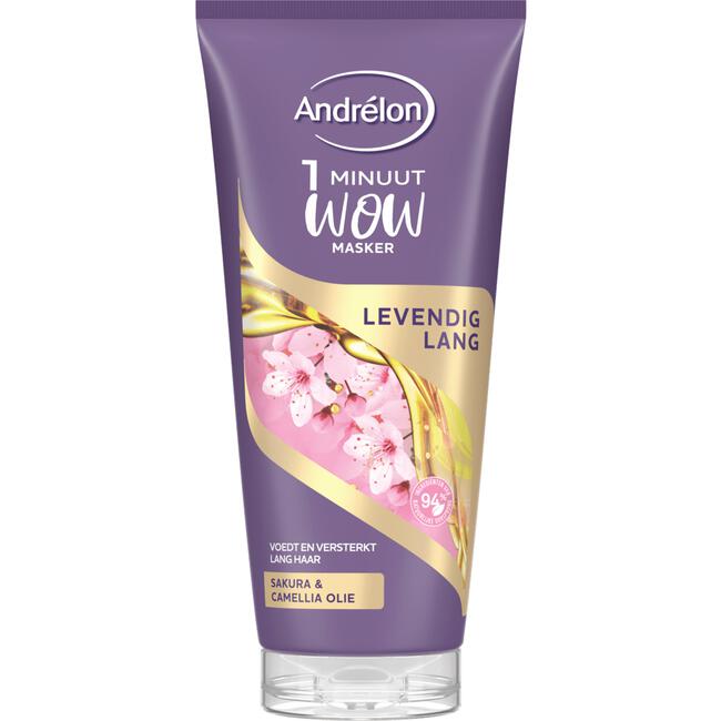 Andrélon Levendig Lang 1 min WOW Masker 180 ML