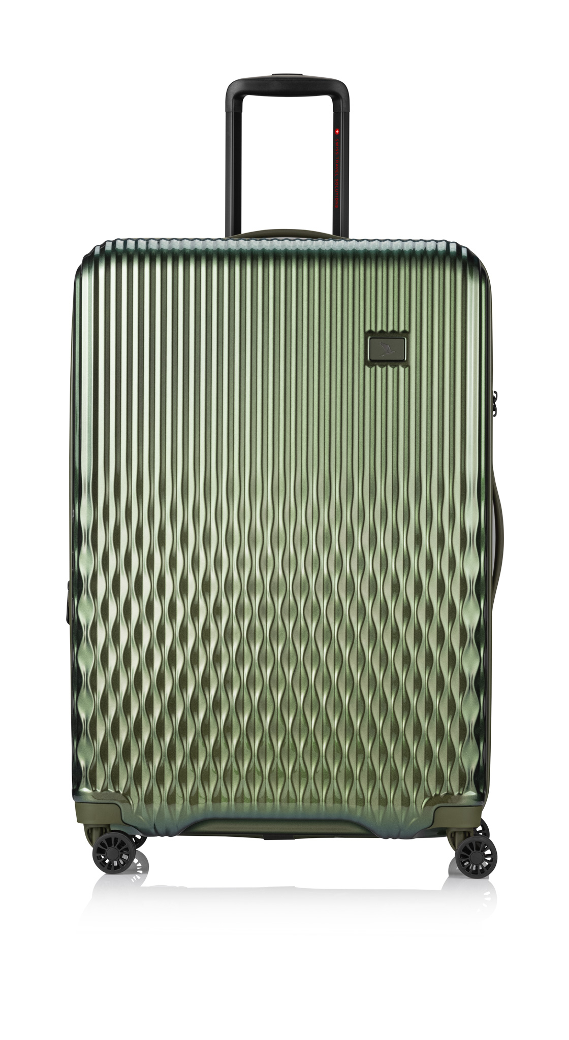 (Gr. L) 131L Flow Trolley Schalen Reisekoffer (9342GR) - Bronze Grün