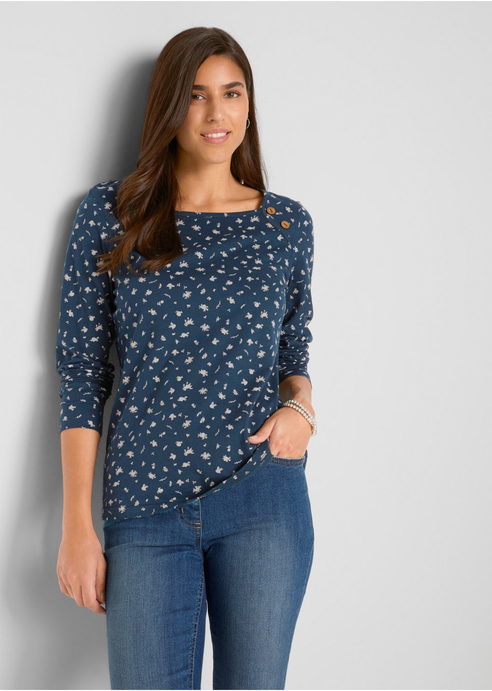 T-shirt manches longues imprimé