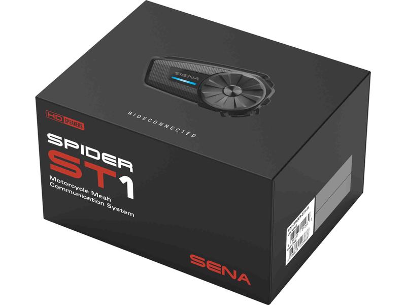 SENA Headset SPIDER ST1 Headset mit abgesetztem Schwanenhalsmikro für Jethelme