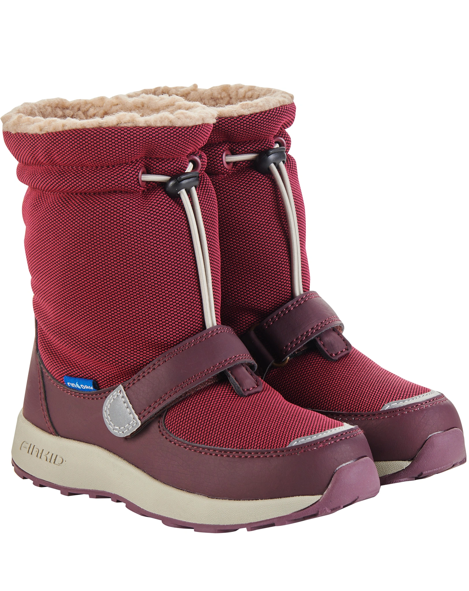 Winterstiefel PEURA in beet red/eggplant
