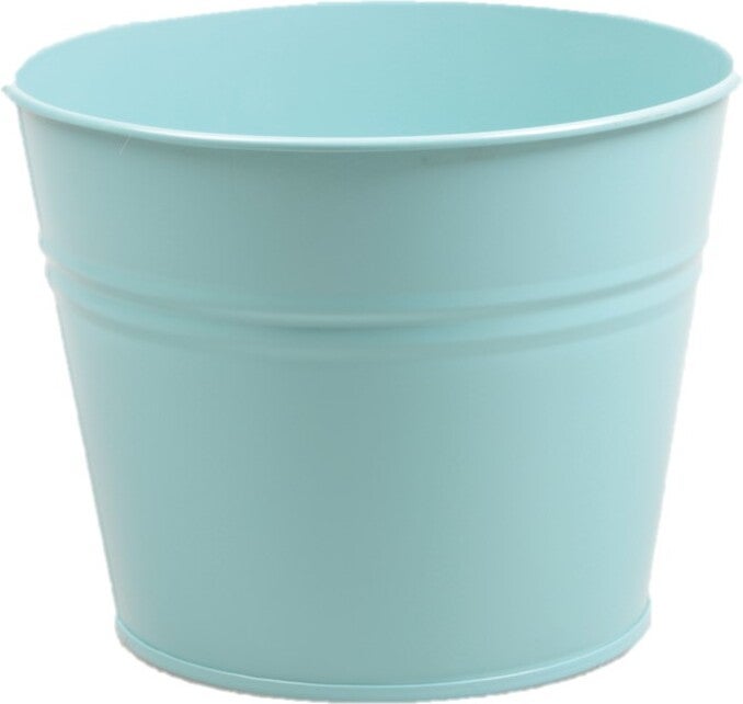 Zinc Collection bloempot Sanvi lichtblauw 23 x 23 x 18 cm
