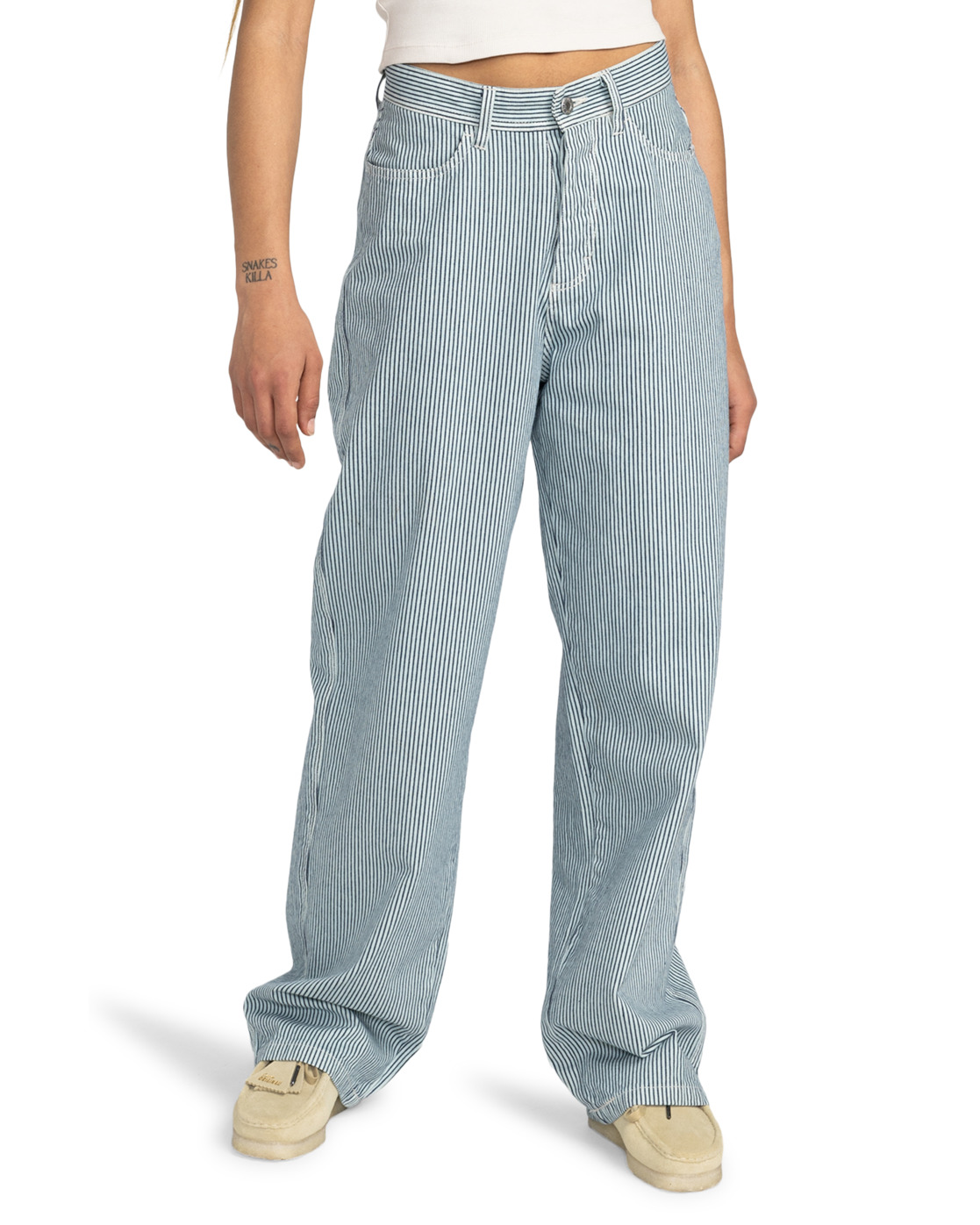Element 365 Hickory Pant Women Baby Blue Hickory