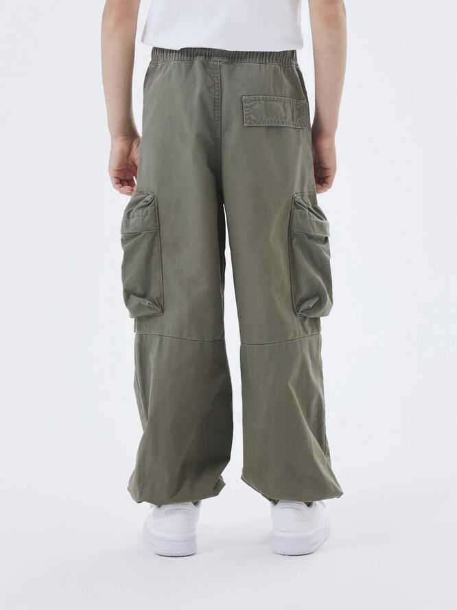 Name It NKMBEN R PARACHUTE TWI PANT 1900-TF Dusty olive