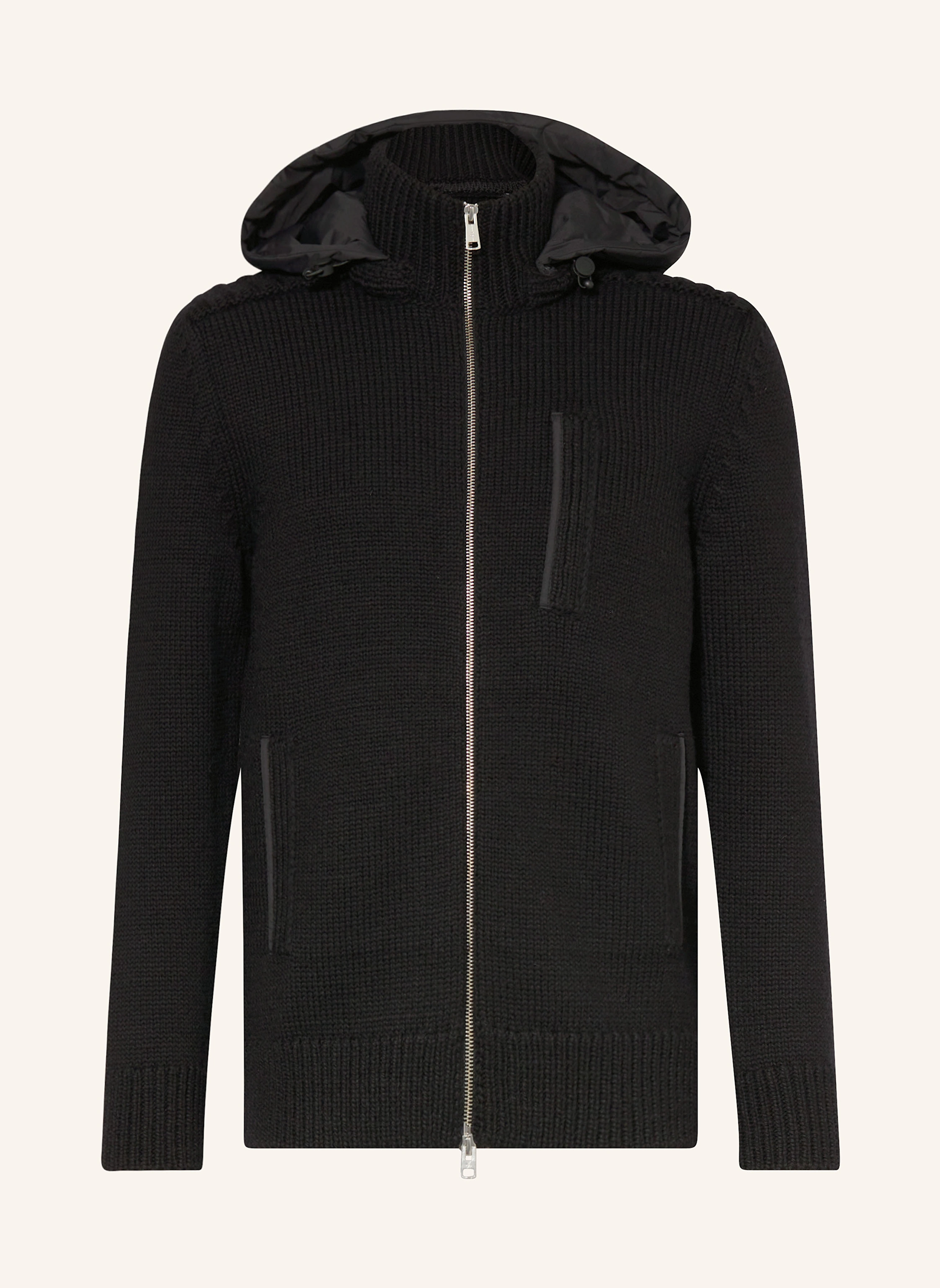 Marc O'Polo Strickjacke mit abnehmbarer Kapuze