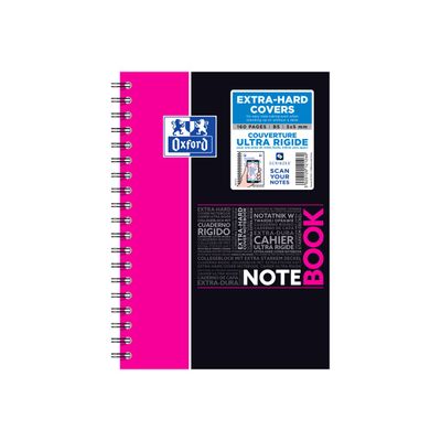 Oxford Etudiants - Cahier Notebook B5 (19 x 25 cm) - 160 pages - petits carreaux (5x5 mm) - double spirale - disponible dans différentes couleurs