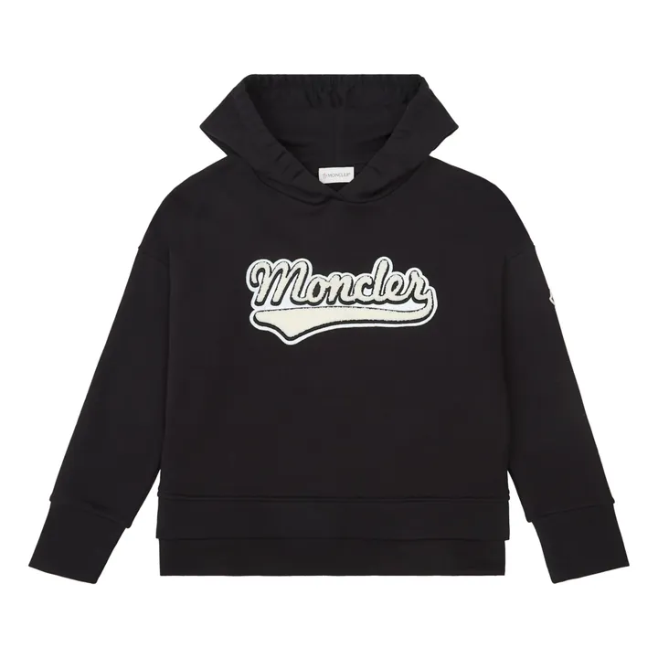 Moncler Hoodie Logo | Noir