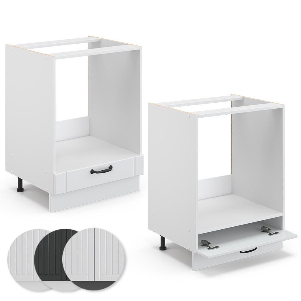 Vicco Herdumbauschrank 60 cm FAME Line Küchenschrank Küchenzeile Landhaus Weiß