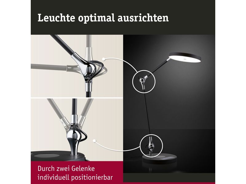 Paulmann Schreibtischleuchte Numis 11W mit Qi-Ladefläche Schreibtischleuchte Numis 11W mit Qi Ladefunktion