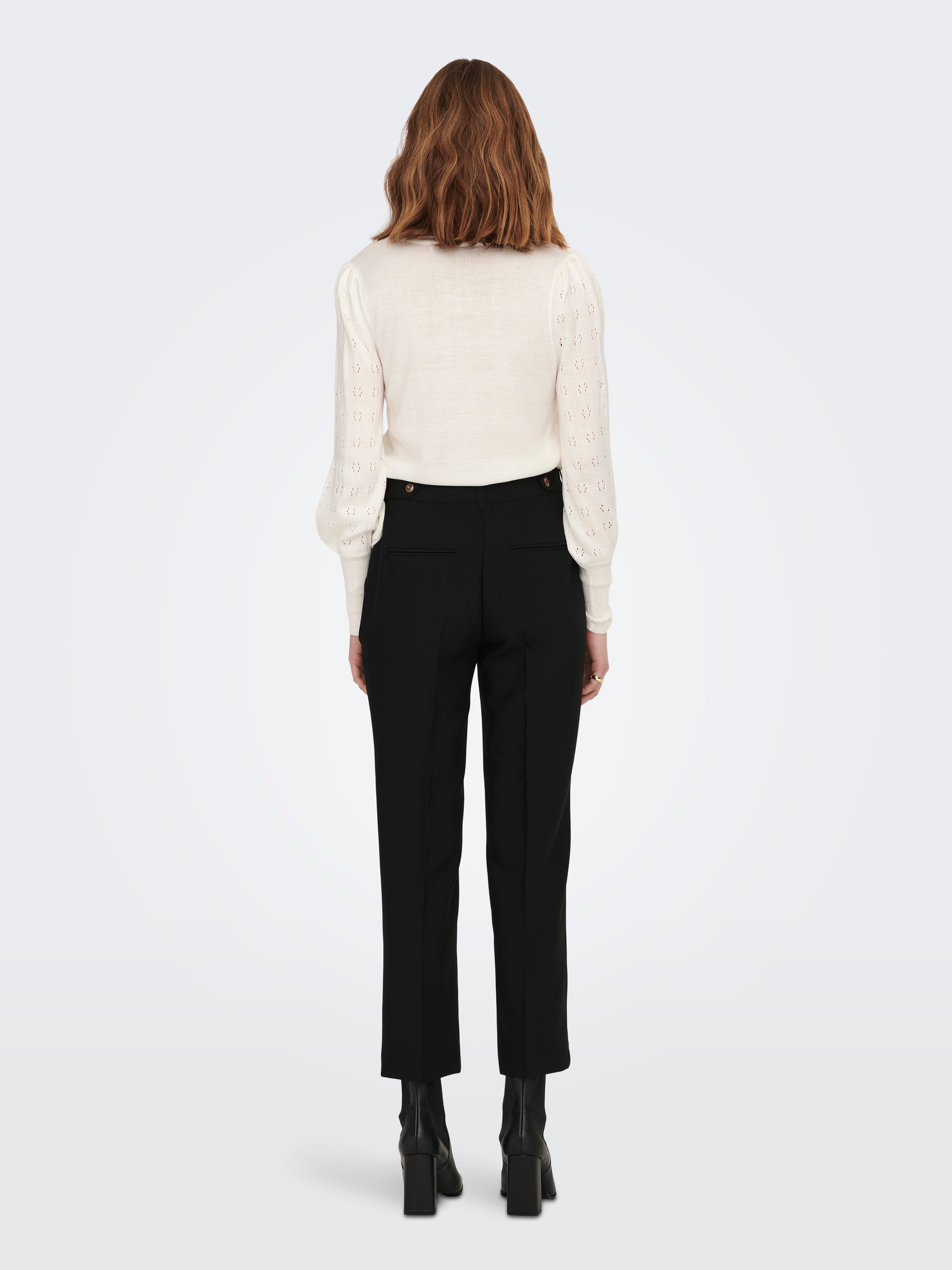 ONLMILIAN Hohe Taille Normal geschnitten Chino Hose Black