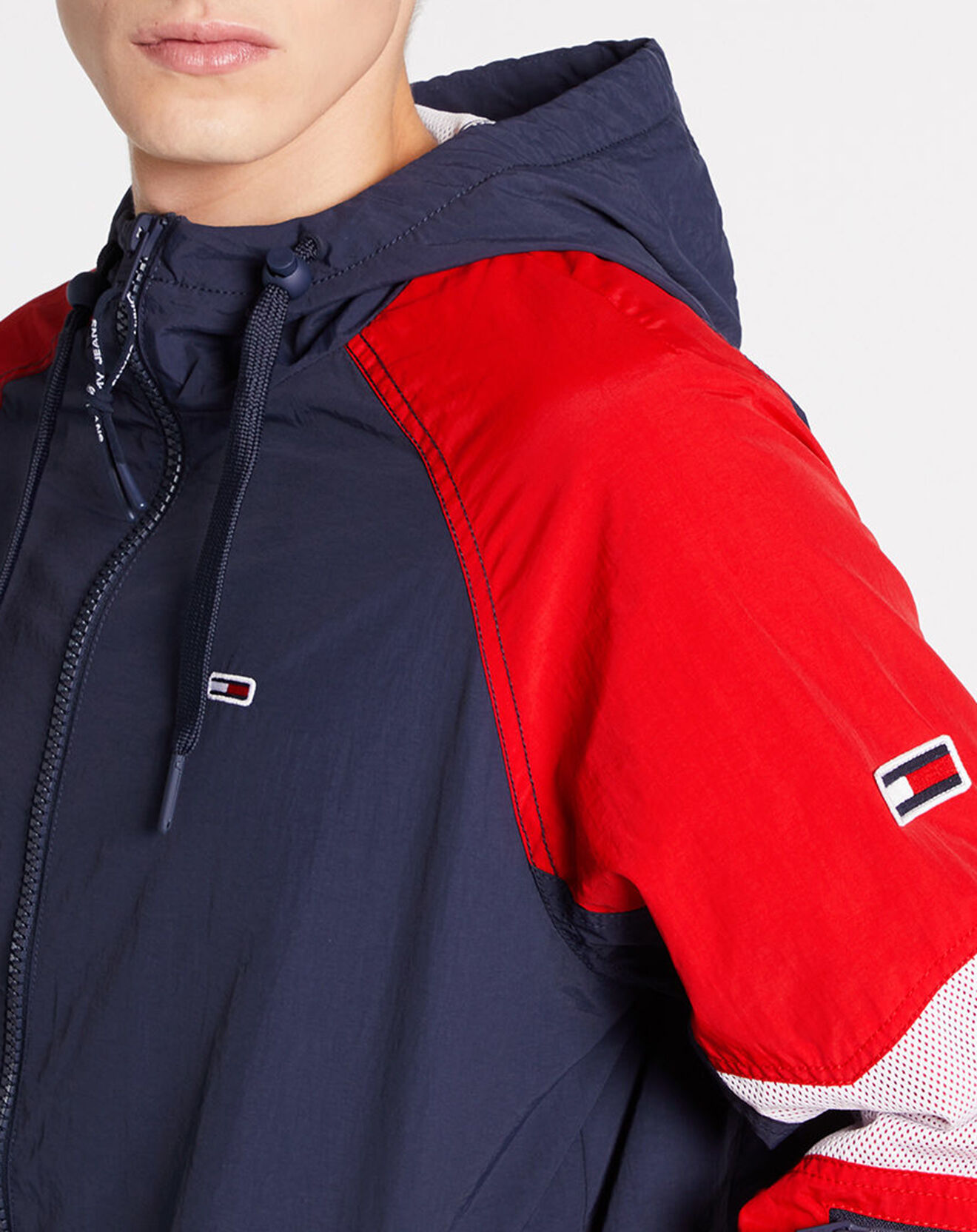 Tommy Jeans Blouson Technique bleu/rouge