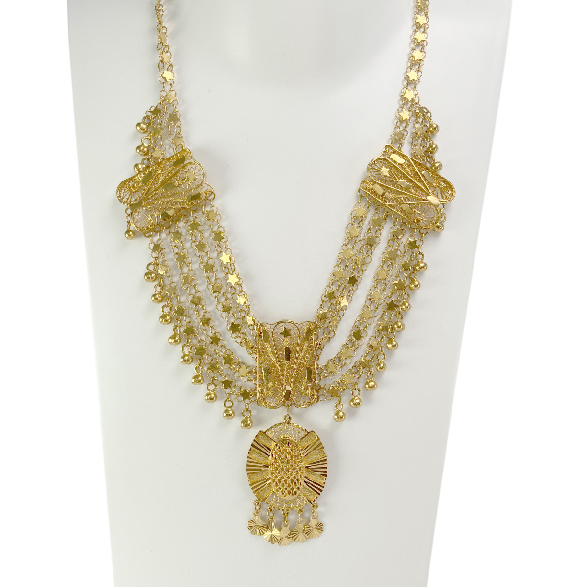 Collier d'occasion or 900 jaune 40 cm