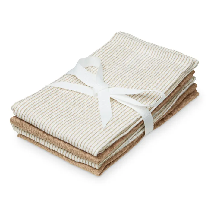 Cam Cam Gant de toilette en coton bio - Set 4
