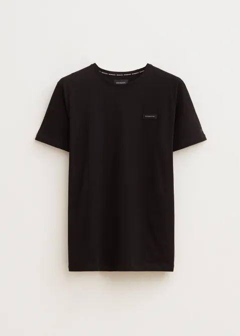 T-shirt met logo zwart (ZWART)