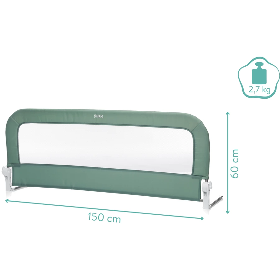 fillikid Bettgitter Lara 150 x 60 cm mint