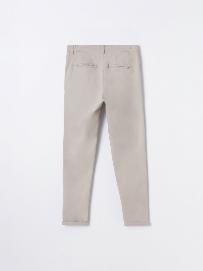 Calça chino skinny - Cinza