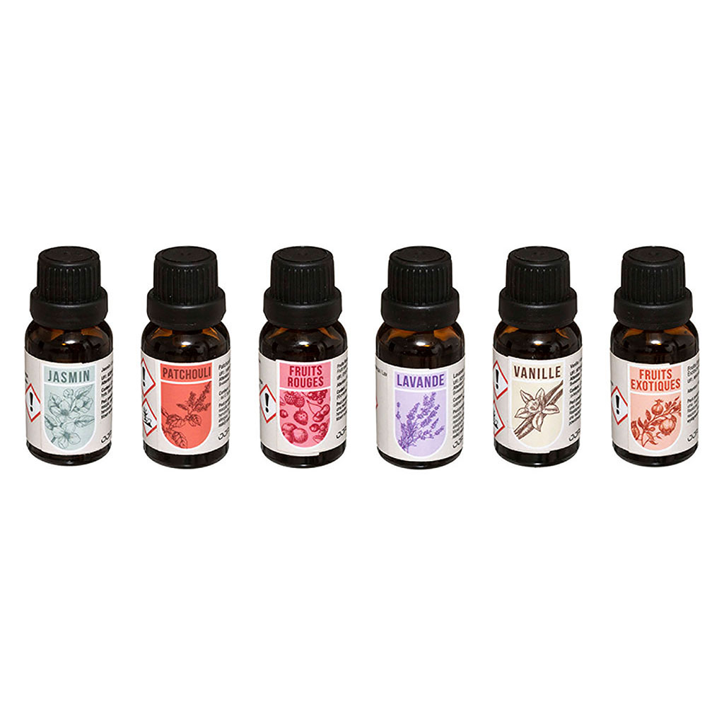 Lot de 6 huiles parfumées 15ml